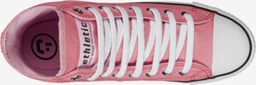 Ethletic High-Top Sneakers 'White Cap Hi Cut' in Pink
