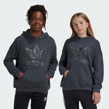 ADIDAS ORIGINALS Mikina 'Trefoil' - Čierna: predná strana