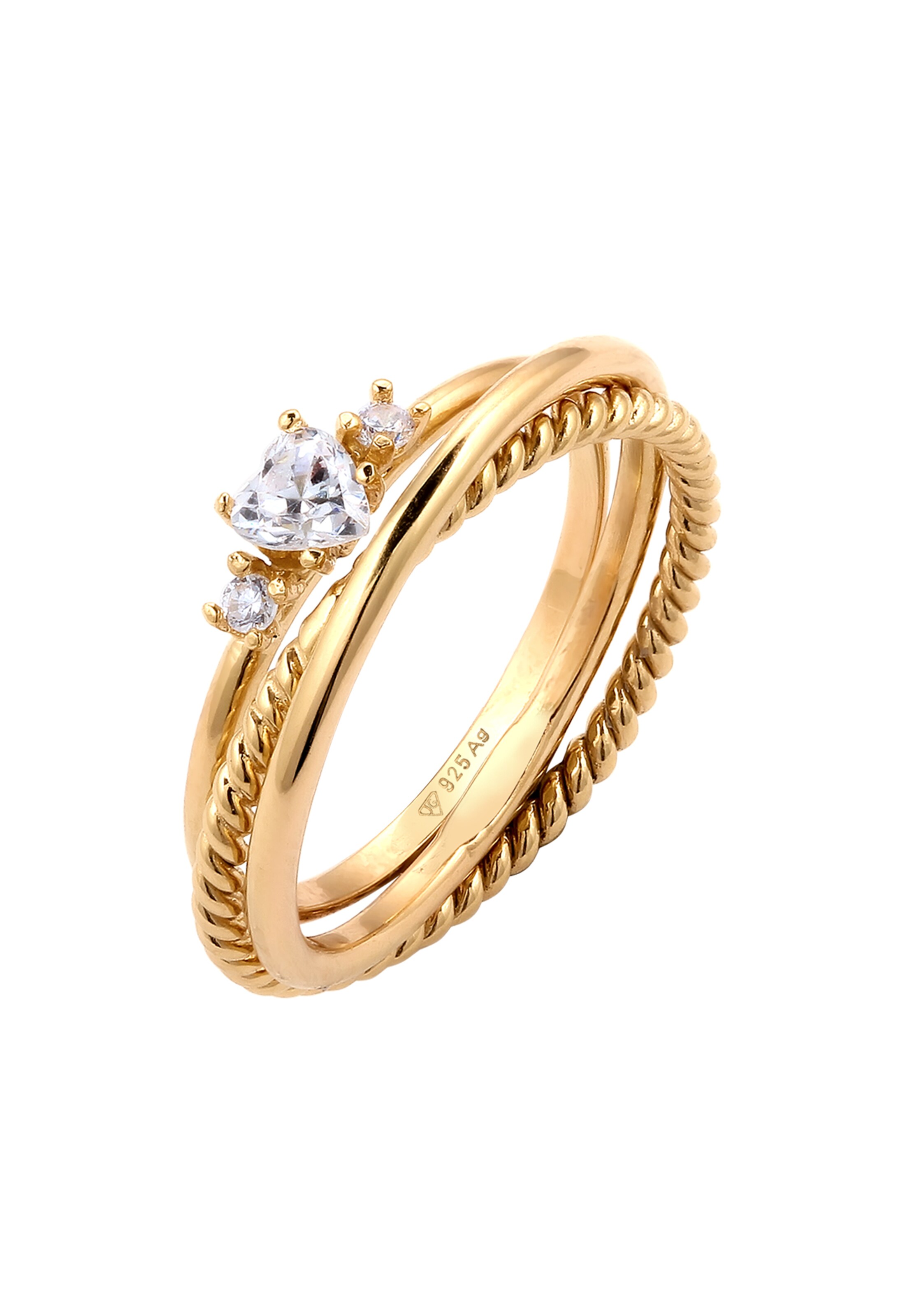 Bague ELLI en or : devant