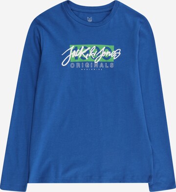 Jack & Jones Junior Tričko 'Races' – modrá: přední strana