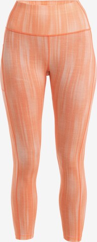 ICEBREAKER Skinny Workout Pants 'Fastray II' in Orange: front