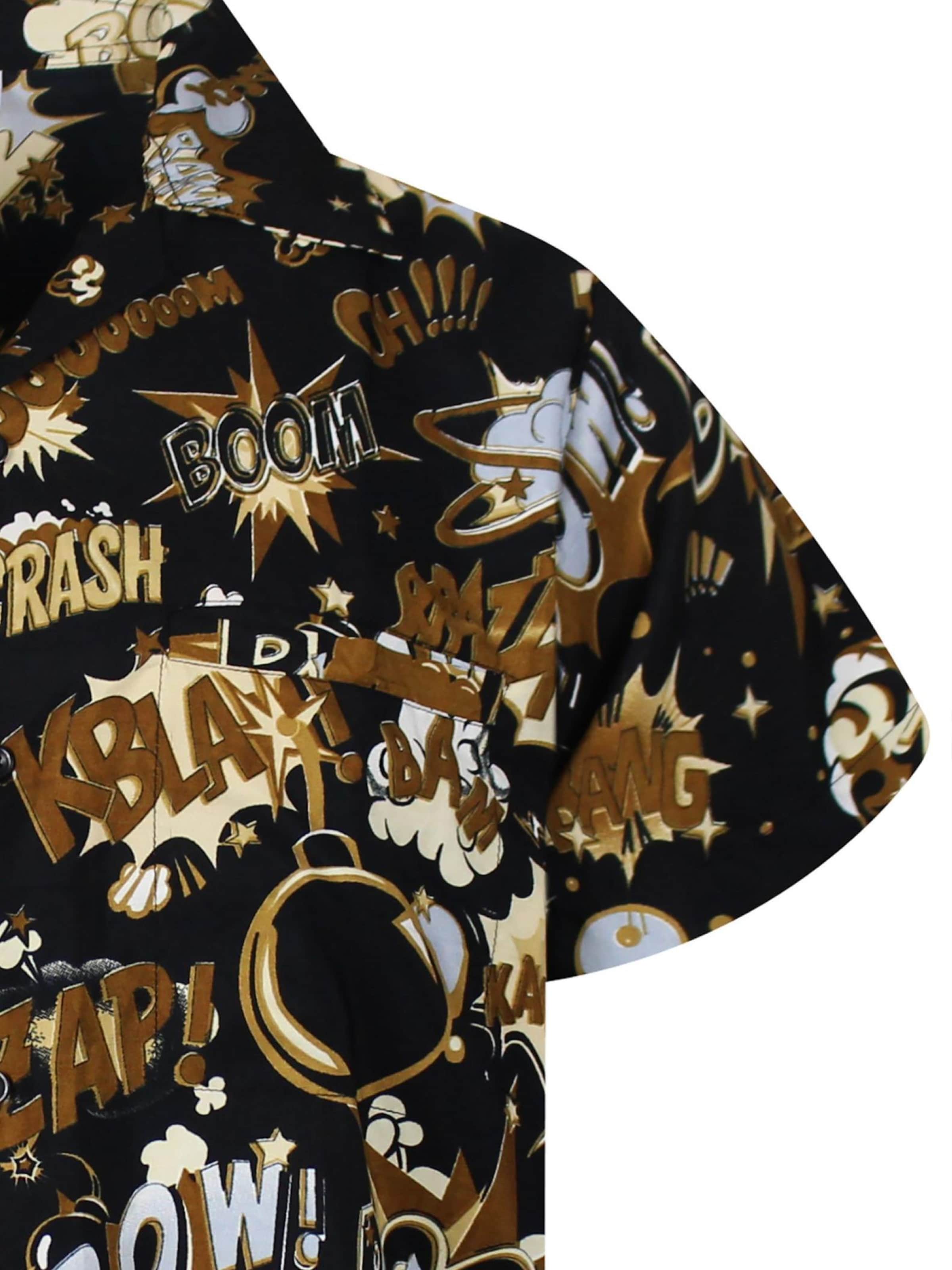 Maglietta 'Boom Bang' di King Kameha in marrone