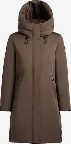 khujo Wintermantel 'Hickle' in Bruin: voorkant