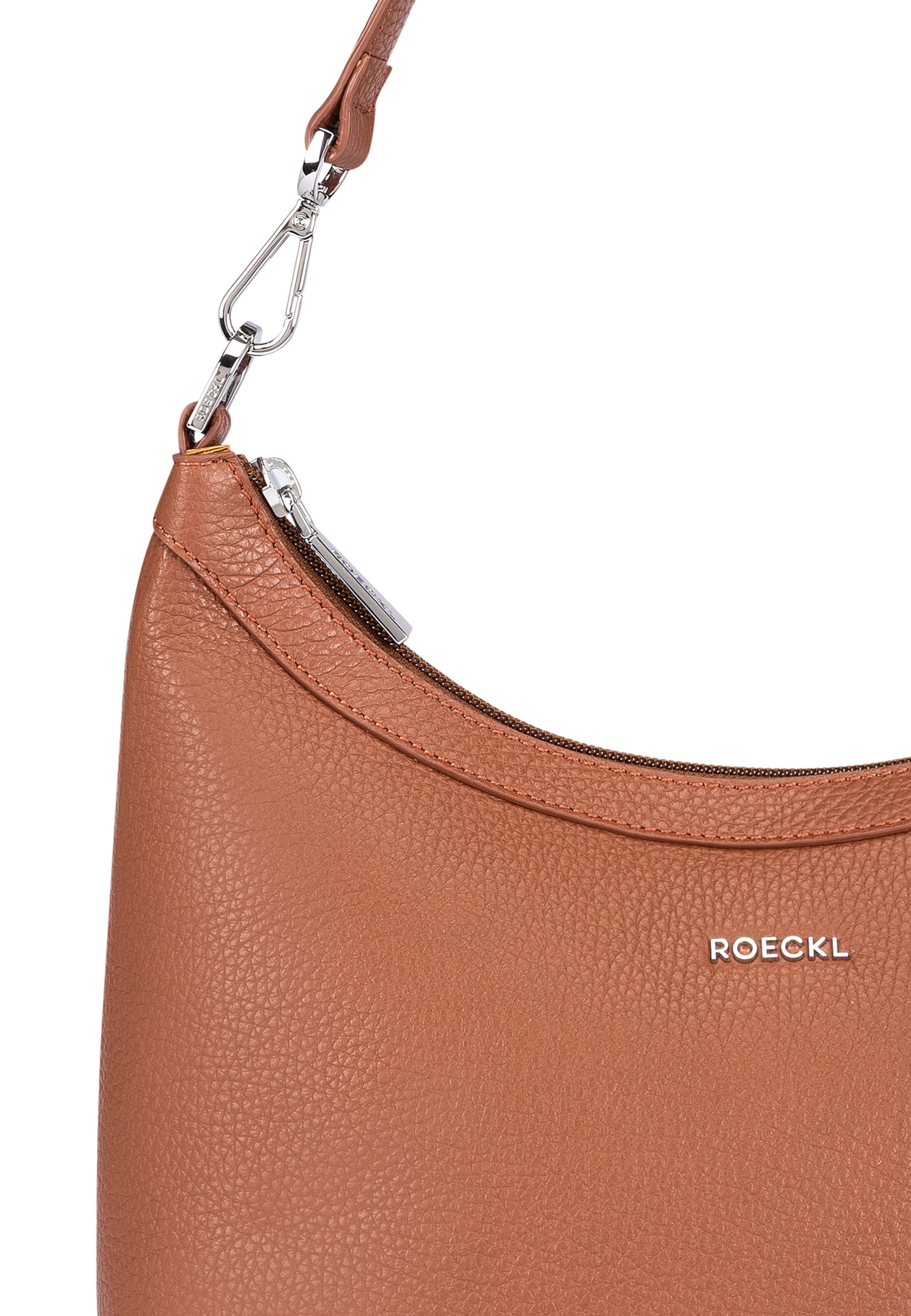 Roeckl Tasche 'DIANA SCHULTERTASCHE GRAINED SMALL' in Braun