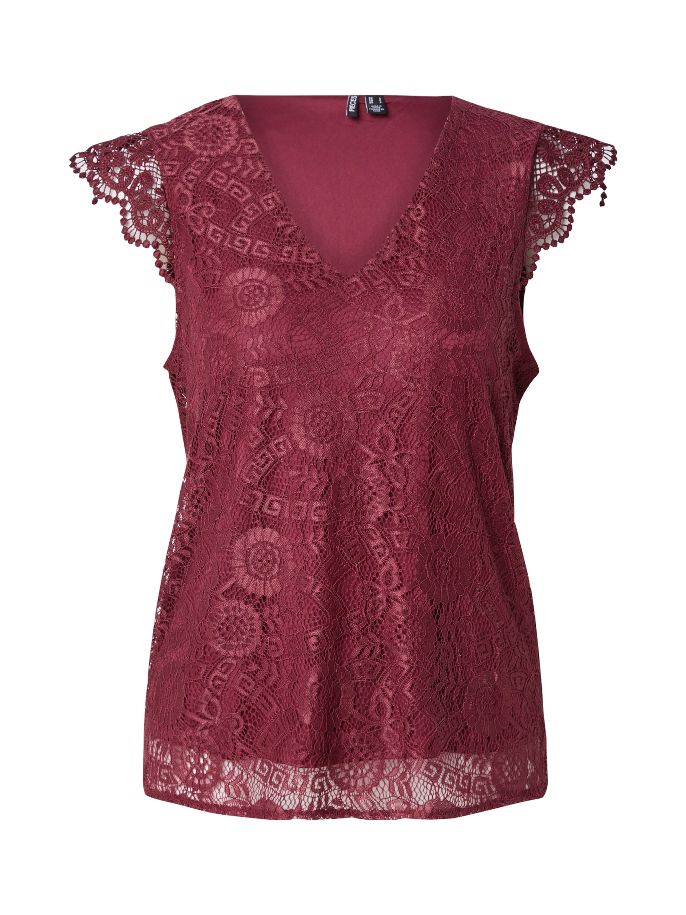 PIECES Μπλούζα &#x27;PCOLLINE&#x27; σε κόκκινο: μπροστά