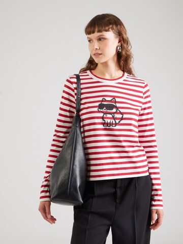 Karl Lagerfeld Shirt 'IKON' in Red: front