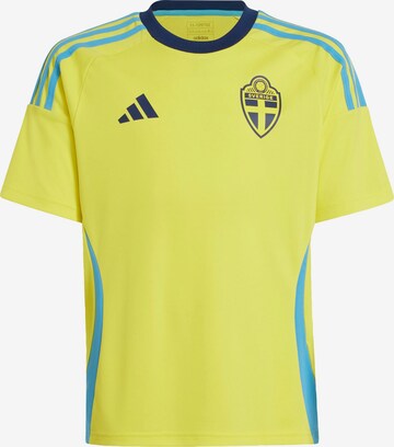 ADIDAS PERFORMANCE Performance Shirt 'Sweden 24' in Yellow: front