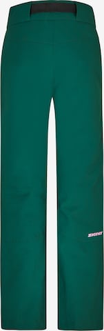 ZIENER Regular Workout Pants 'AILEEN' in Green