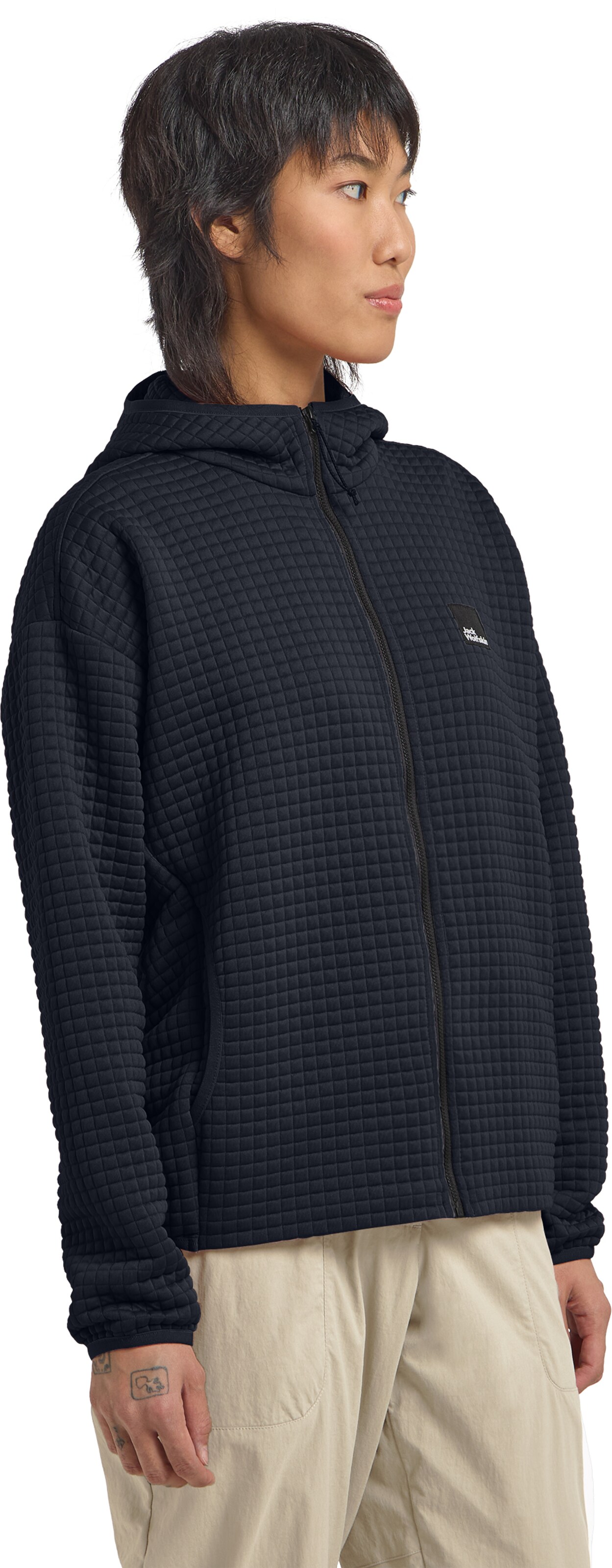 JACK WOLFSKIN Fleece jacket in Blue: front