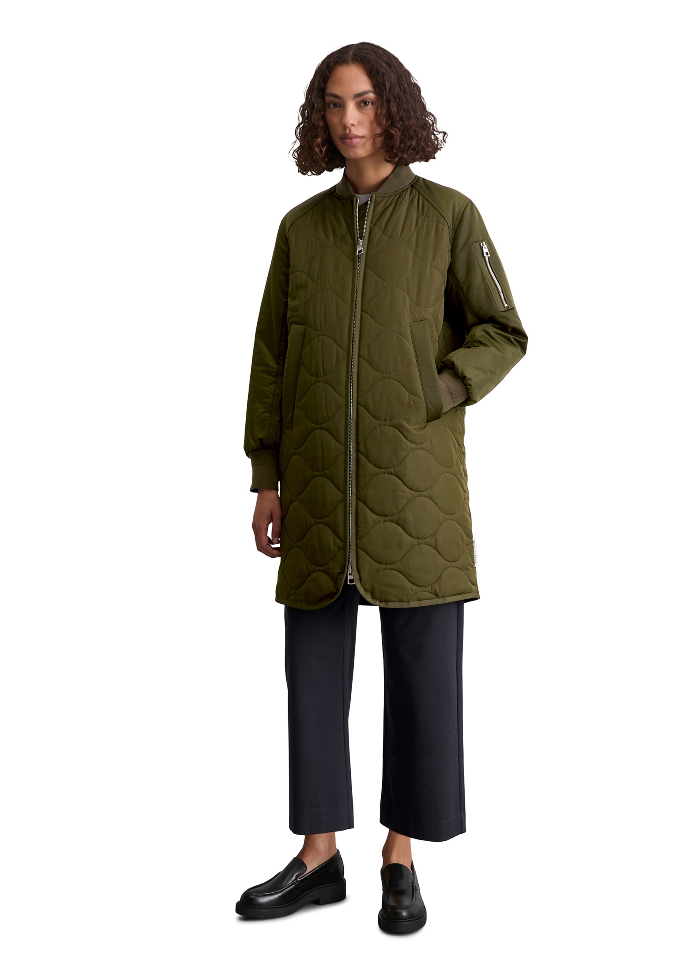 Marc O'Polo Mantel in Grün