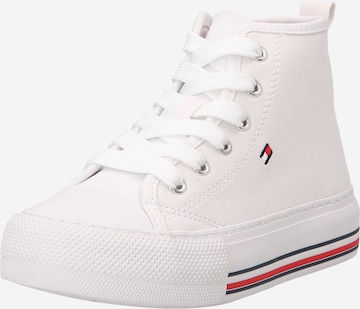 Baskets TOMMY HILFIGER en blanc : devant