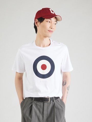 Ben Sherman Футболка 'Signature Target' в Белый: спереди