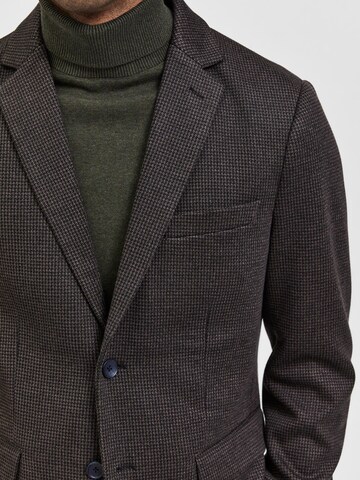 SELECTED HOMME Regular fit Suit Jacket 'OLIVER' in Brown