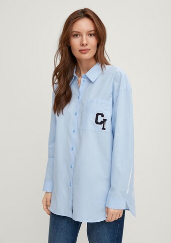 comma casual identity Bluse in Blau: predná strana