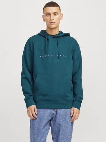 JACK & JONES Sweatshirt 'JJEStar' in Green: front
