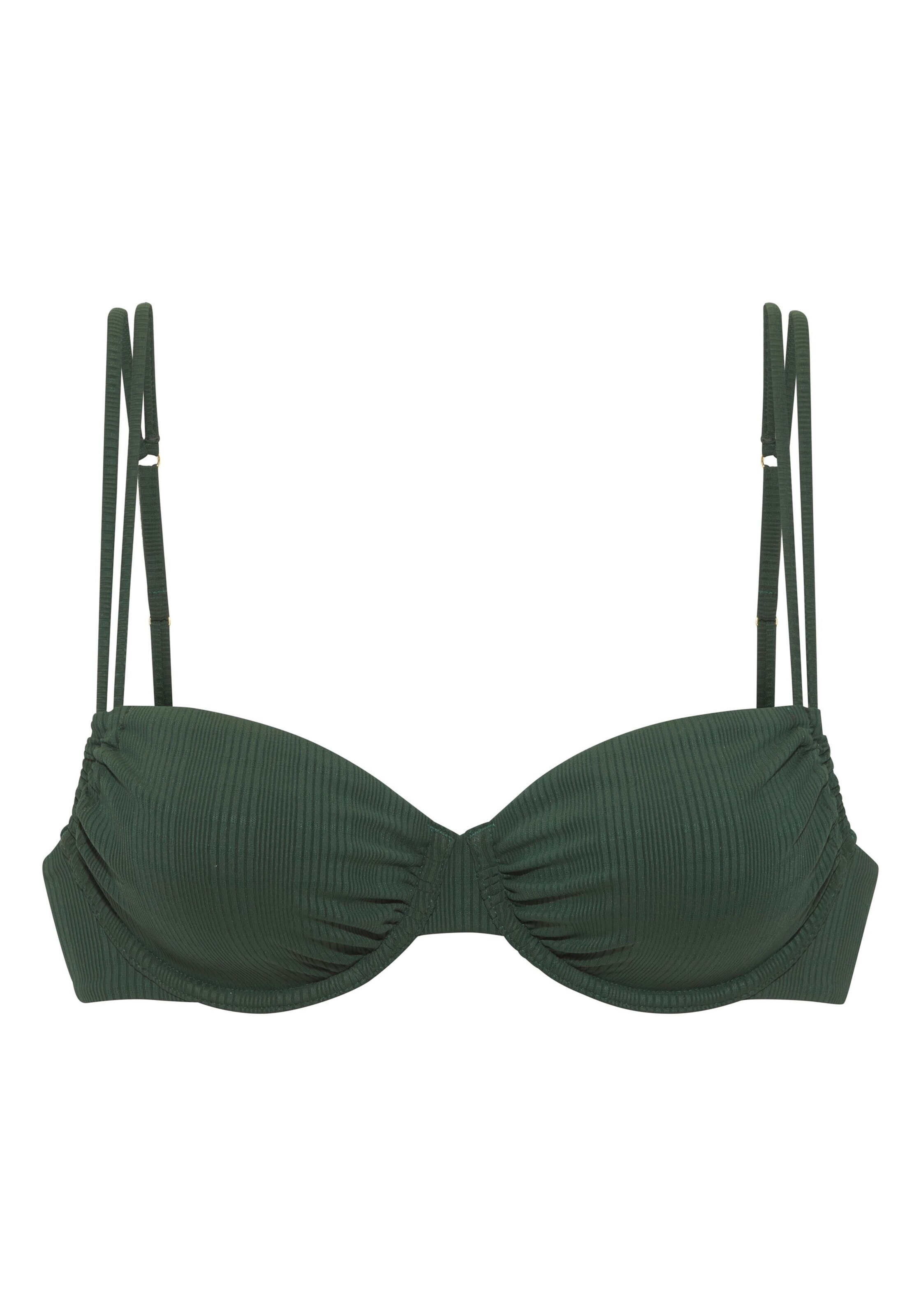 Bustino Top per bikini di Copenhagen Studios in verde: frontale
