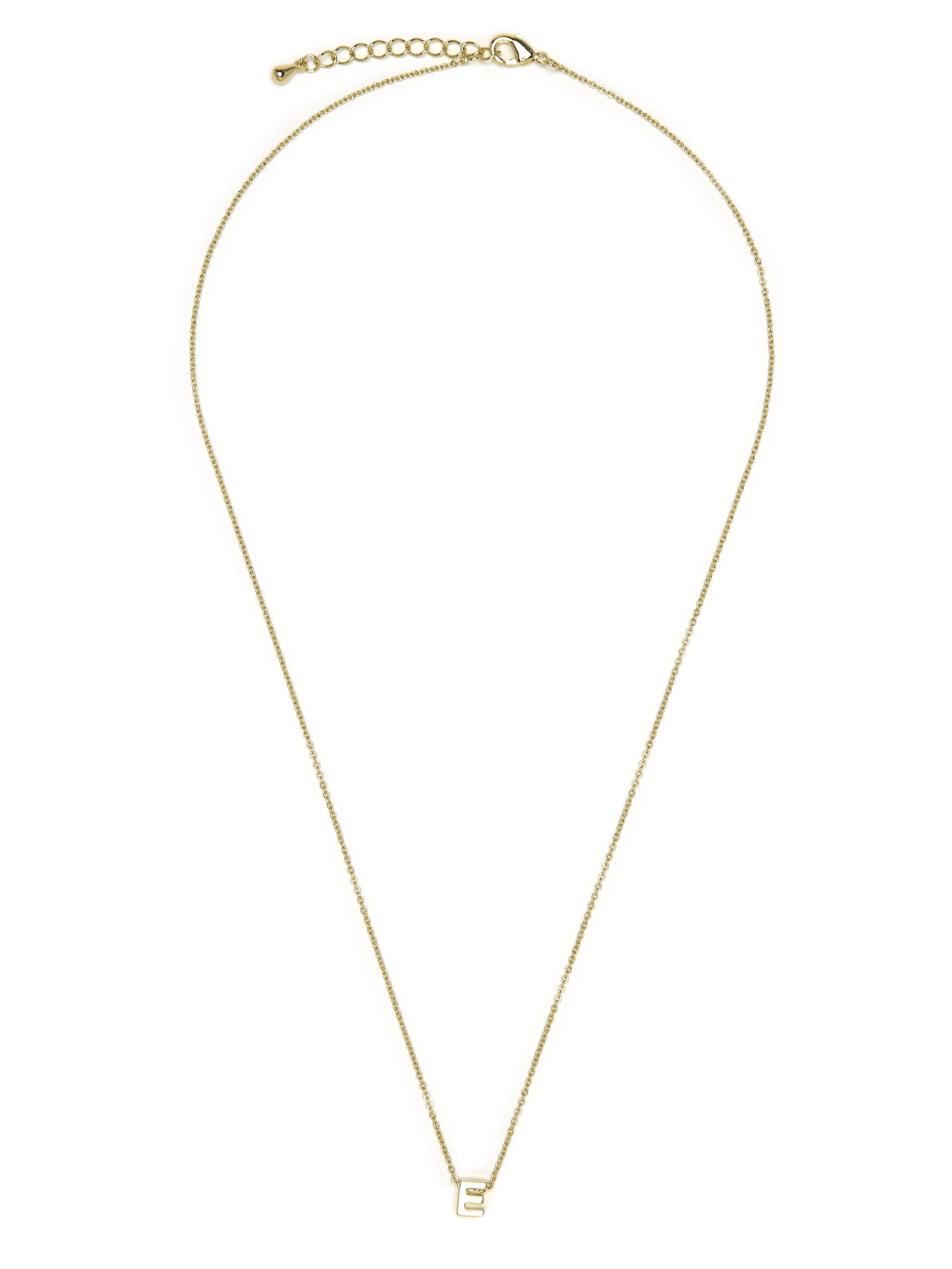 Luxenter - Cadena 'Alphabet E' en oro: frente