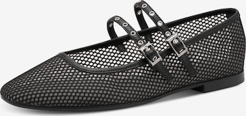 Ballerines à lanières Tamaris en noir : devant