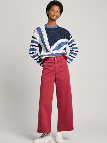 Wide leg Jeans ' TANIA ' di Pepe Jeans in rosso