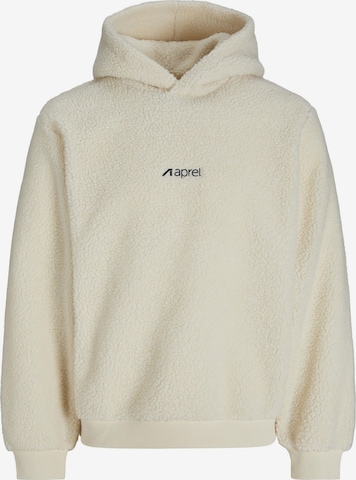 Sweat-shirt aprel en beige : devant