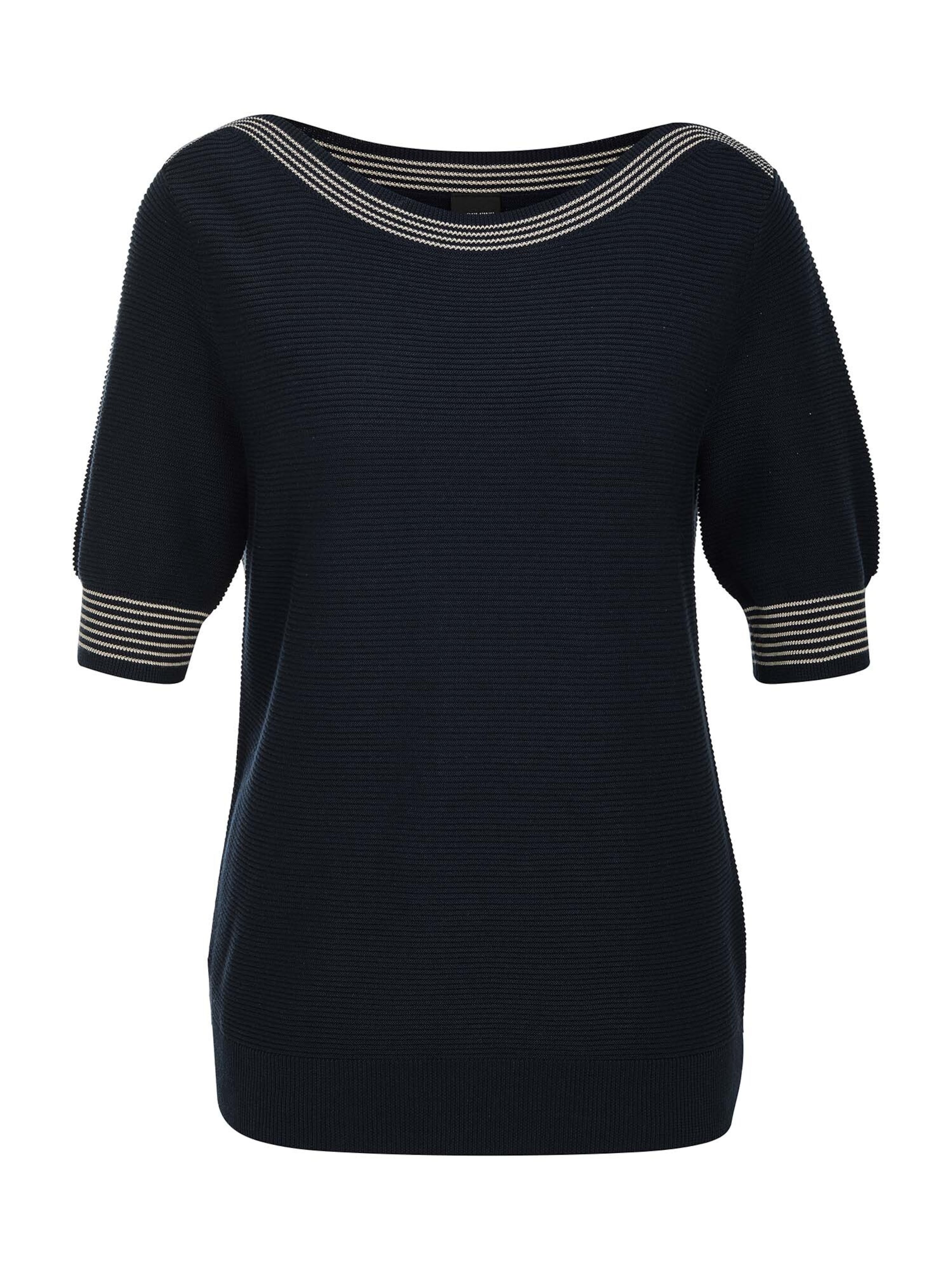 MADELEINE Pull-over en marine / blanc perle, Vue avec produit