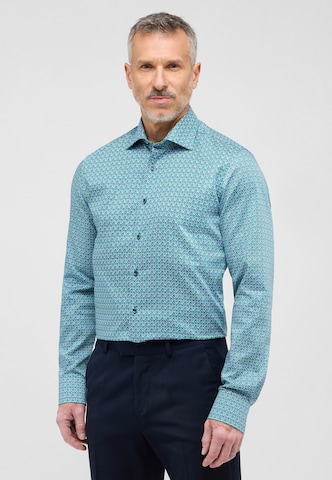 ETERNA Slim fit Business shirt in Green: front