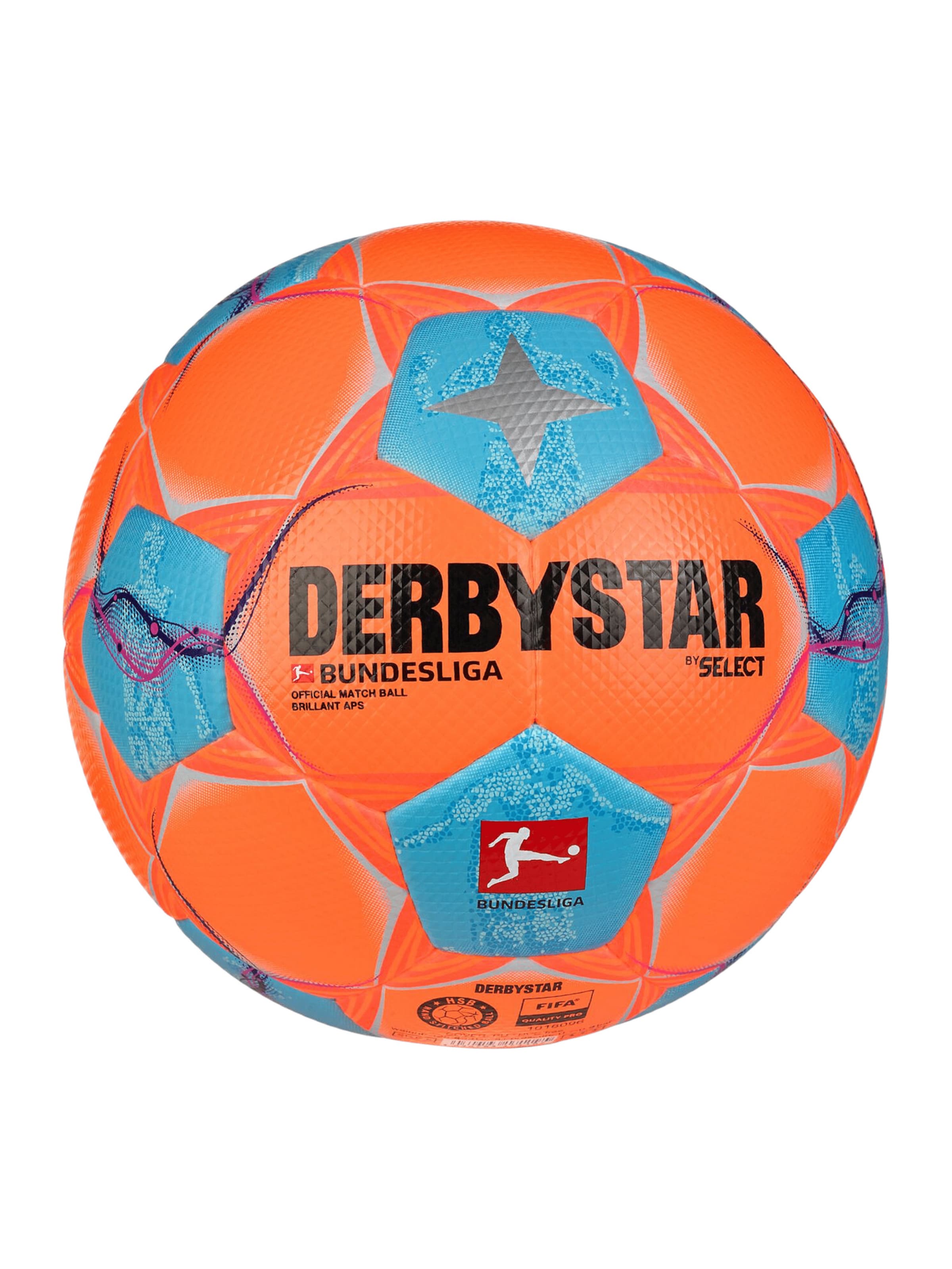 DERBYSTAR Ball 'Derbystar Bundesliga Brillant APS' in Orange: front