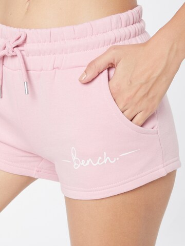 BENCH Slimfit Spodnie 'NOVA' w kolorze różowy