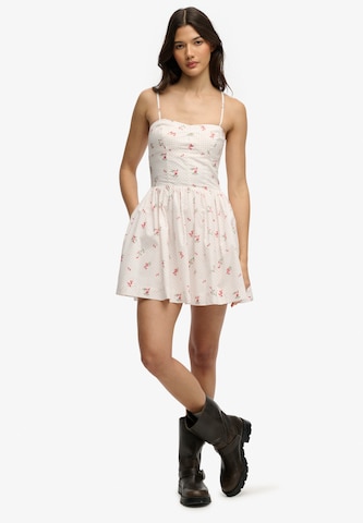 Superdry & Co Summer Dress in White: front
