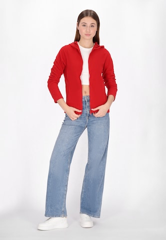 Veste en polaire swirly en rouge
