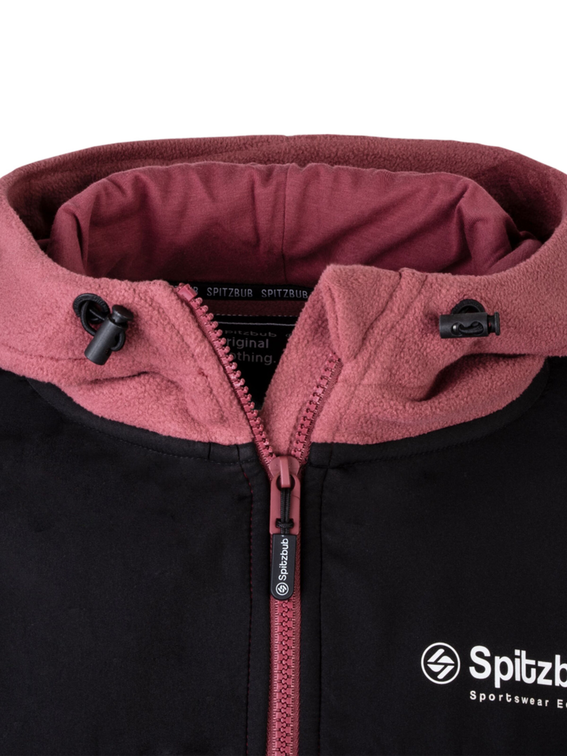 SPITZBUB Fleece jas in Rood