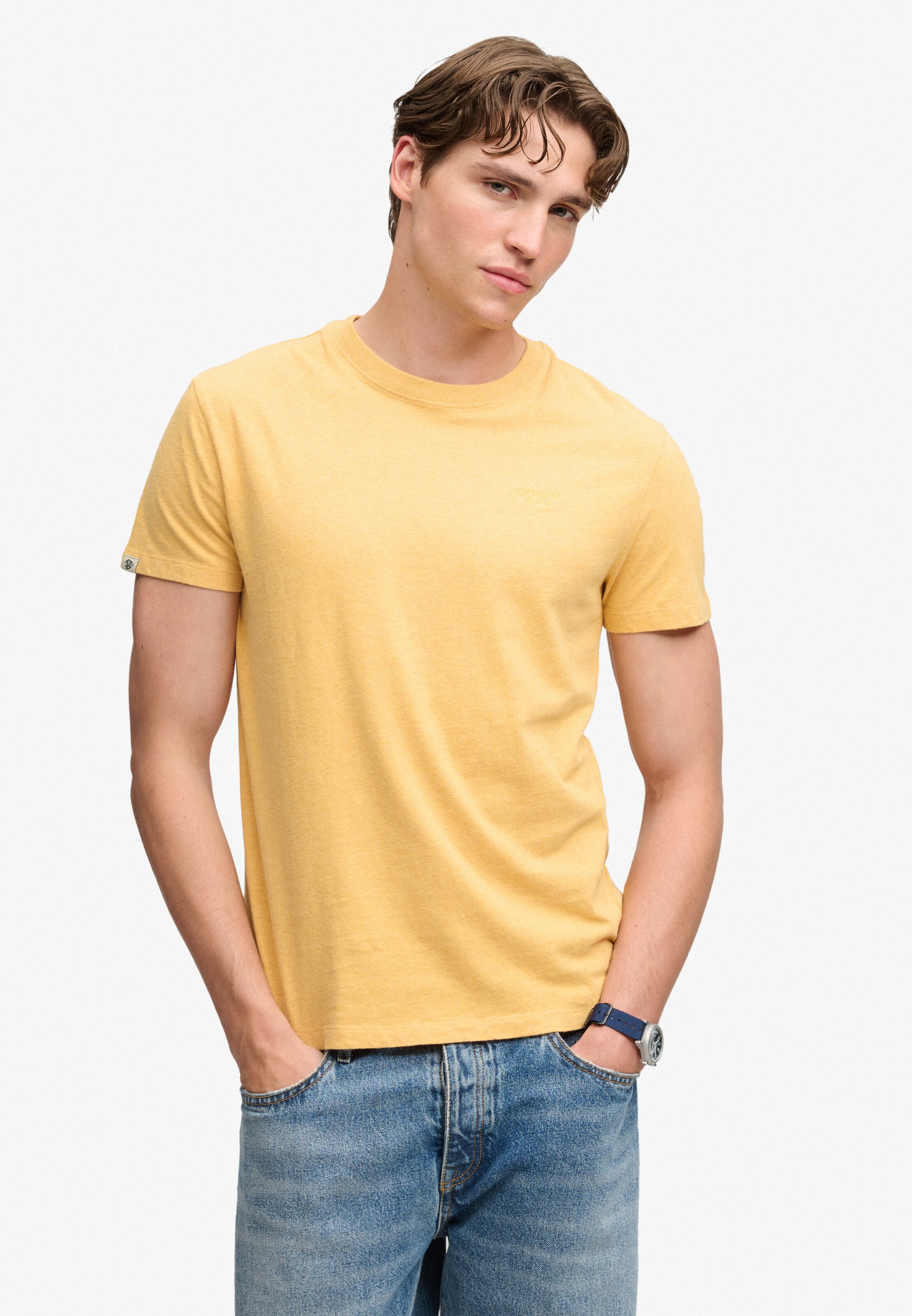 Superdry & Co Shirt 'Essential' in Yellow: front