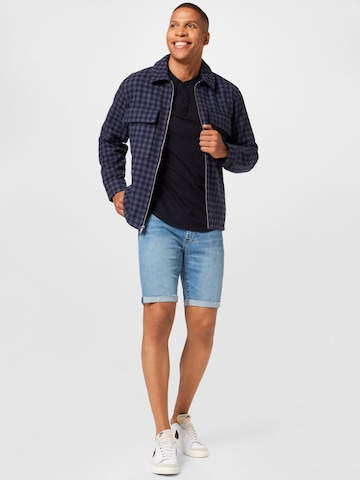 Abercrombie & Fitch Tussenjas in Blauw