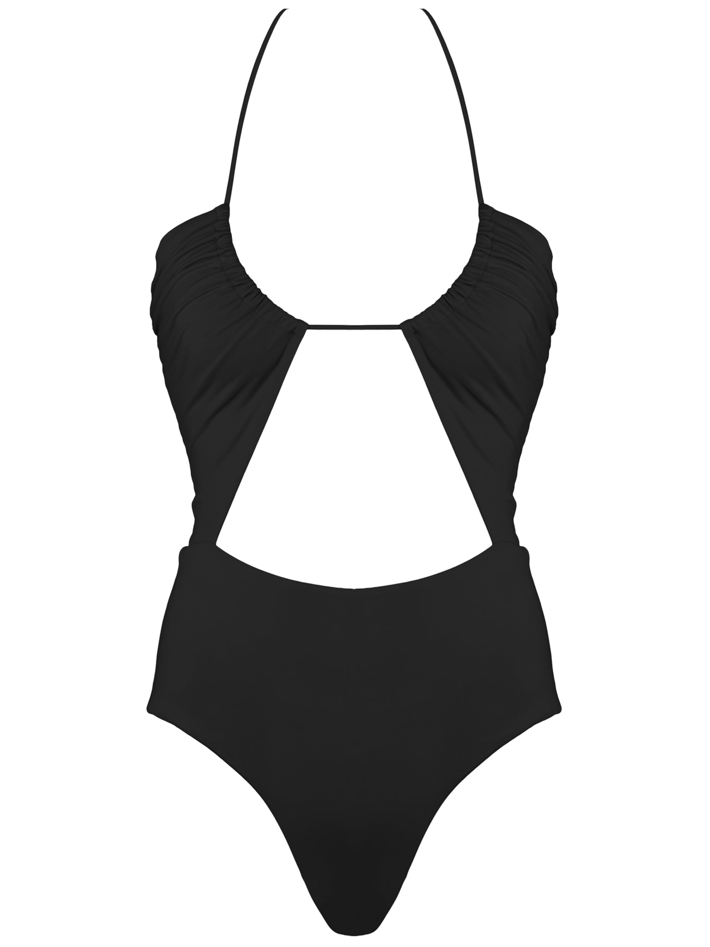 SEA ME SWIM High neck Badeanzug 'MOROCCO'‌‌‌‌‌‌‌‌ in Schwarz: Vorderseite