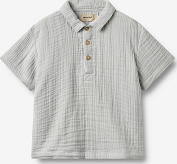 WHEAT - Camisa 'Svend' em azul: frente