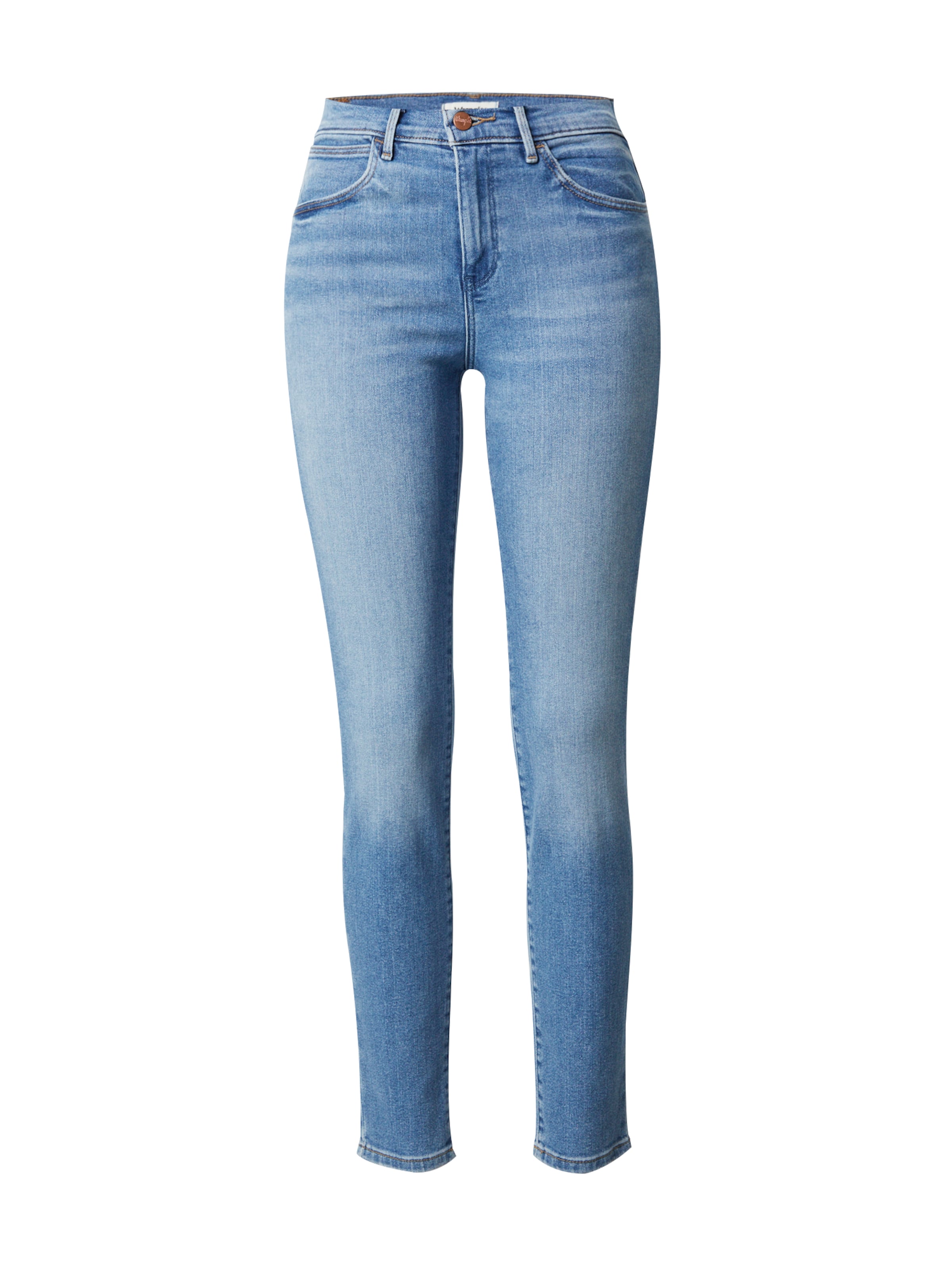 Jeans 'HIGH RISE SKINNY' di WRANGLER in blu: frontale