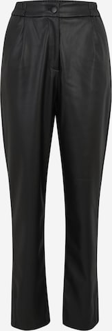 juoda Only Tall Standartinis Klostuotos kelnės 'ONLMYNTE': priekis