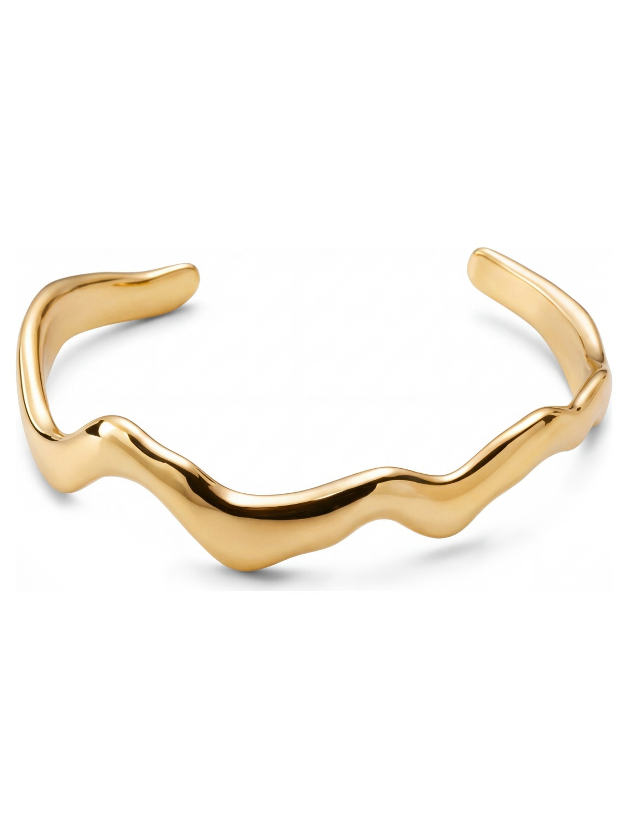 Sidegren Bracelet 'Molten' in Gold: front