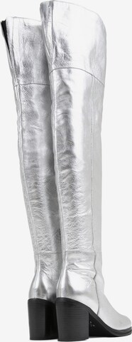BRONX Over the Knee Boots 'New-Patt' in Silver