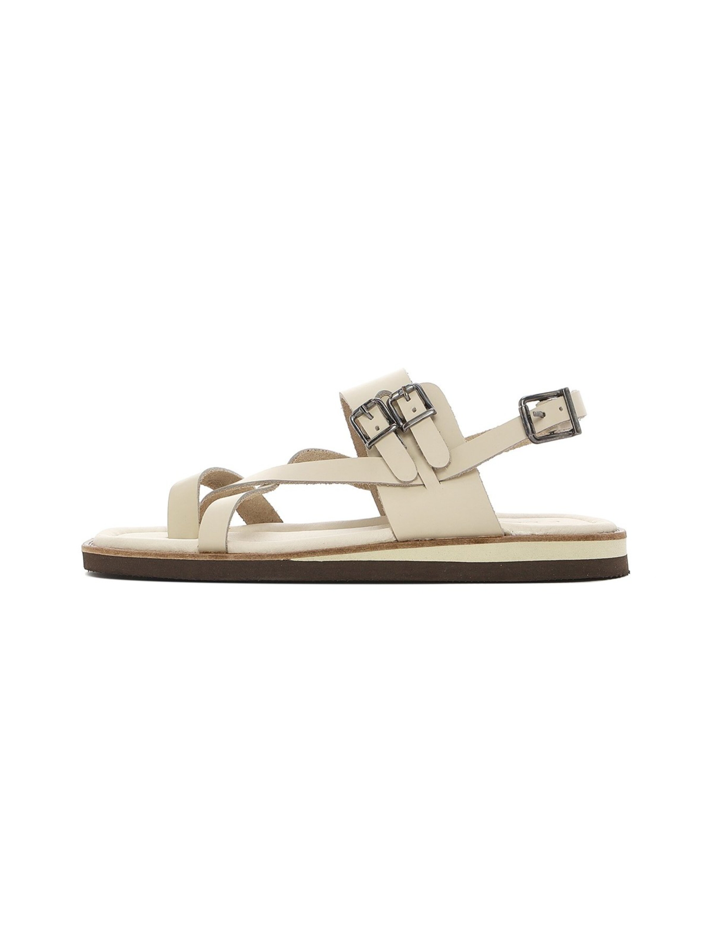 Derimod Sandale in Beige: Vorderseite