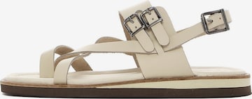 Infradito di Derimod in beige: frontale