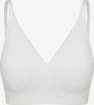 cfab Push-up BH 'Jacquard Comfort Push-Up BH' in Wit: voorkant