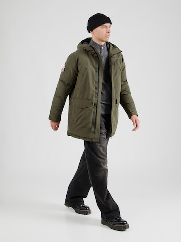 Parka d’hiver 'Everest' Superdry en vert