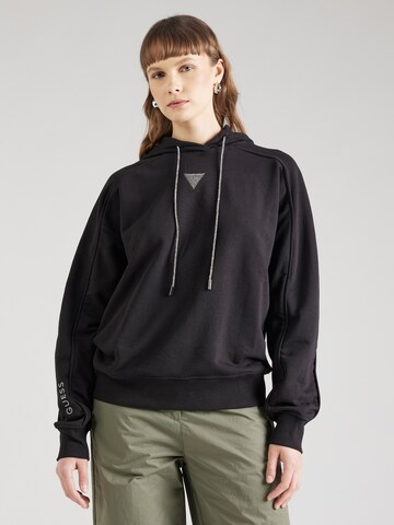 GUESS - Sweatshirt em preto: frente