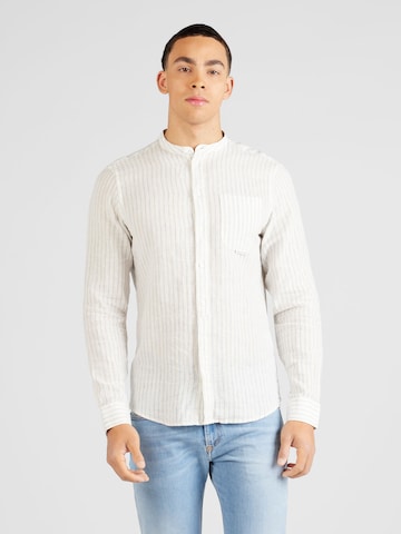 Casual Friday Regular fit Button Up Shirt 'Anton' in Beige: front