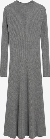 MANGO Úpletové šaty 'Flus' – šedá: přední strana