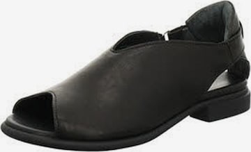 Mule 'Pantolette Damen 3-000788 0000 Echtleder in schwarz' Think en noir : devant