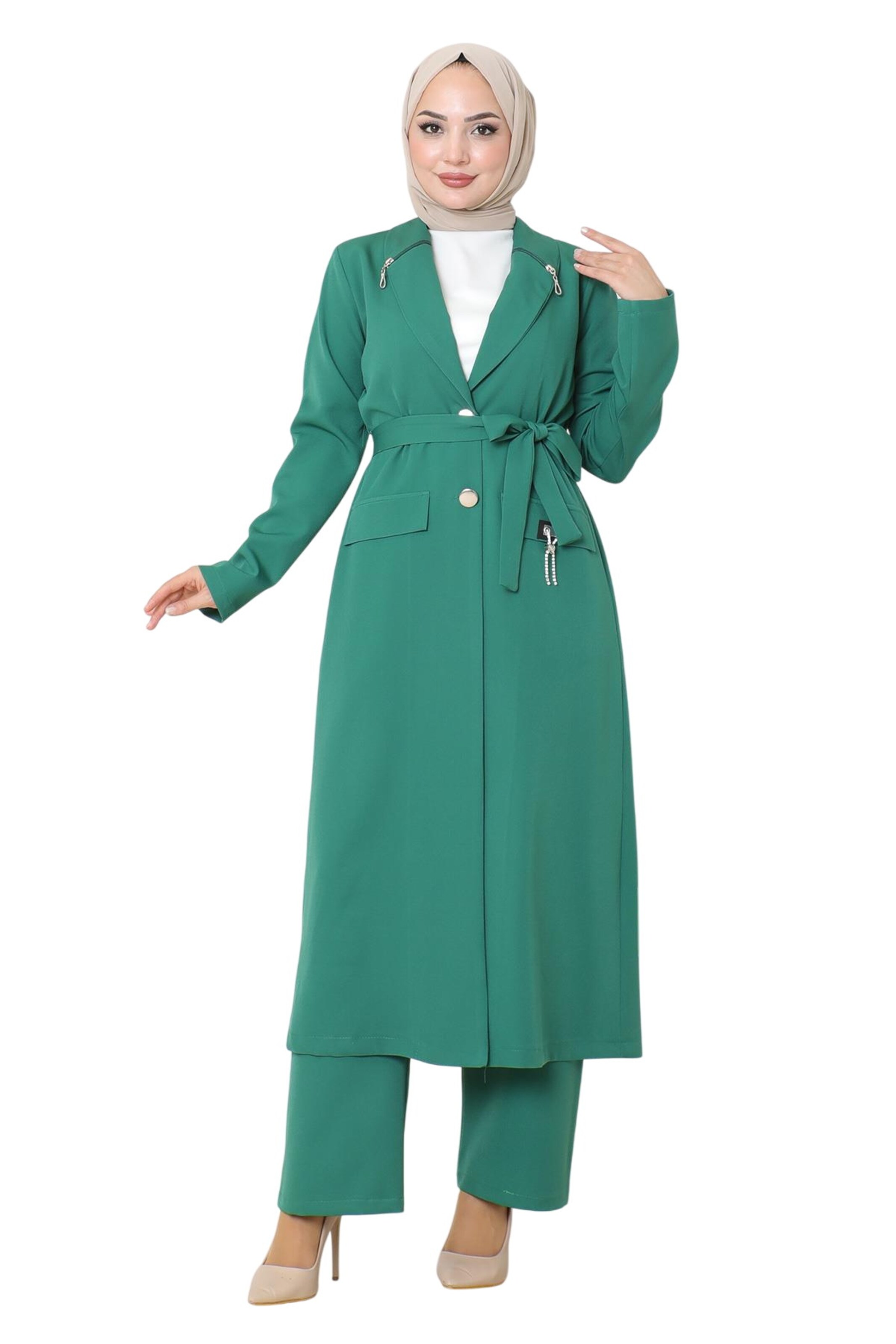 MODAMIHRAM Hosenanzug in Grün: Vorderseite