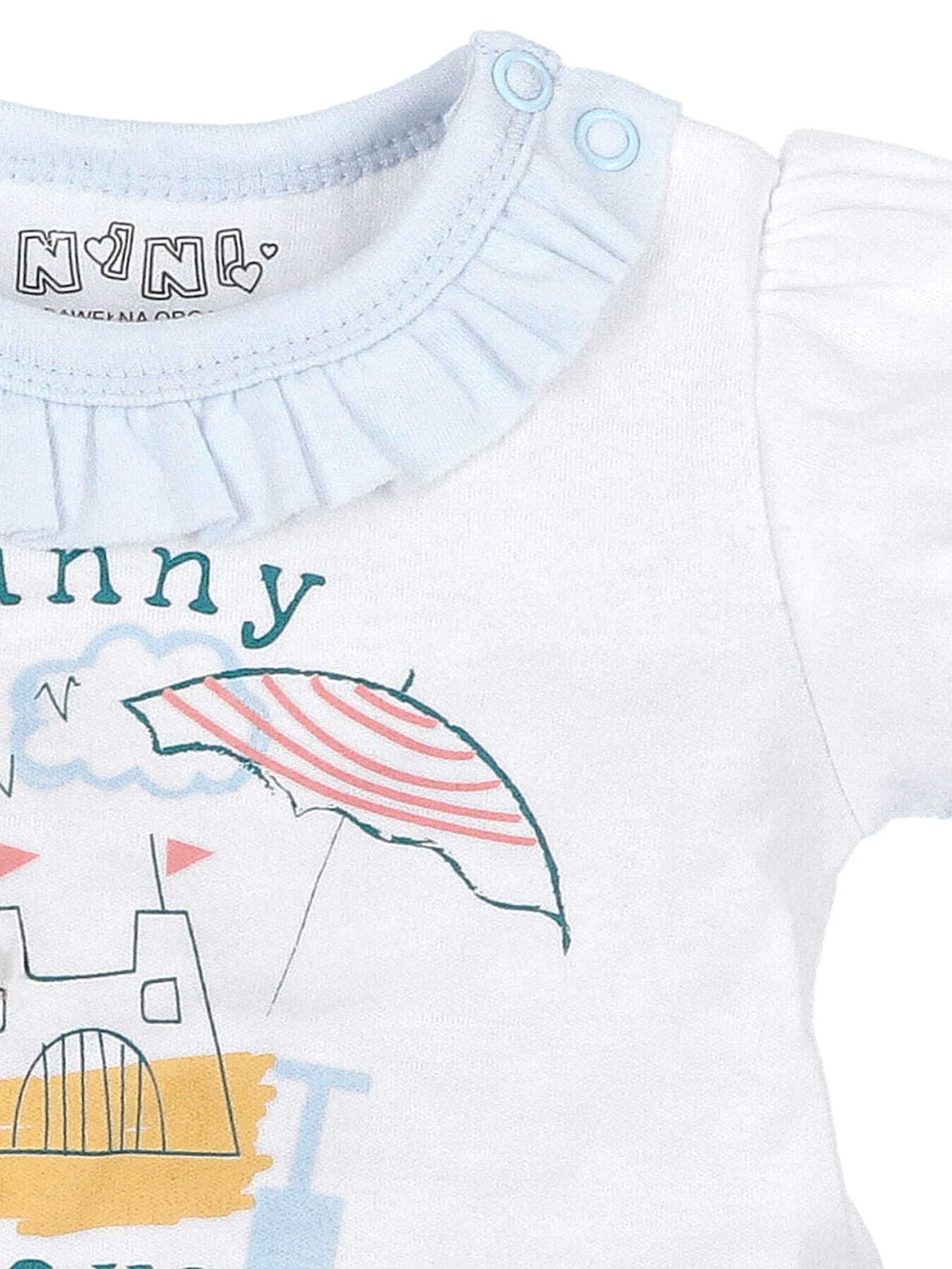 T-Shirt 'Beach' NINI en blanc
