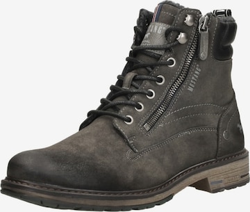Bottes à lacets 'Veterschoenen Hoog' MUSTANG en gris : devant